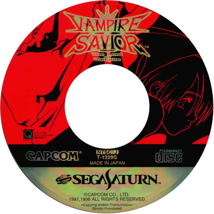 Vampire Savior: The Lord of Vampire media 1 for Sega Saturn